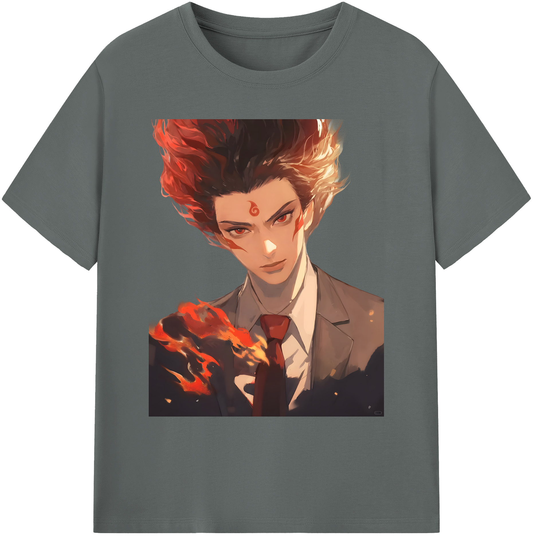 （画像用） Ne Zha 2 ナタ 魔童の大暴れ 綿100％ メンズ半袖Tシャツ｜肌触りやわらか＆通気性